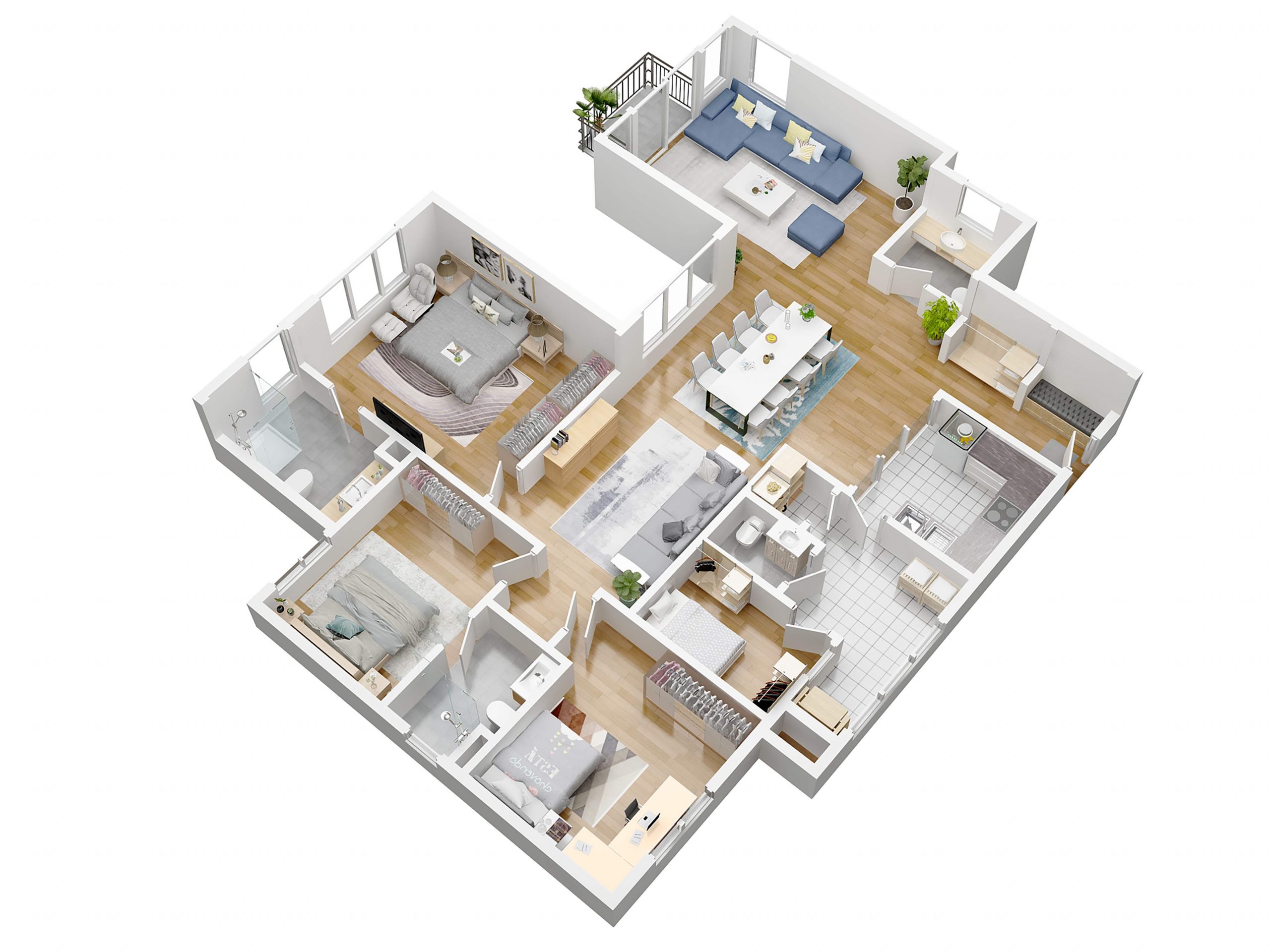 3D Grundrisse – Bild 4