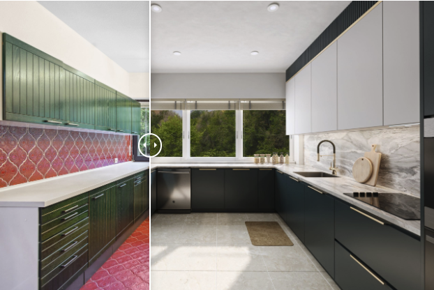 Virtuelles Renovierungs-Staging