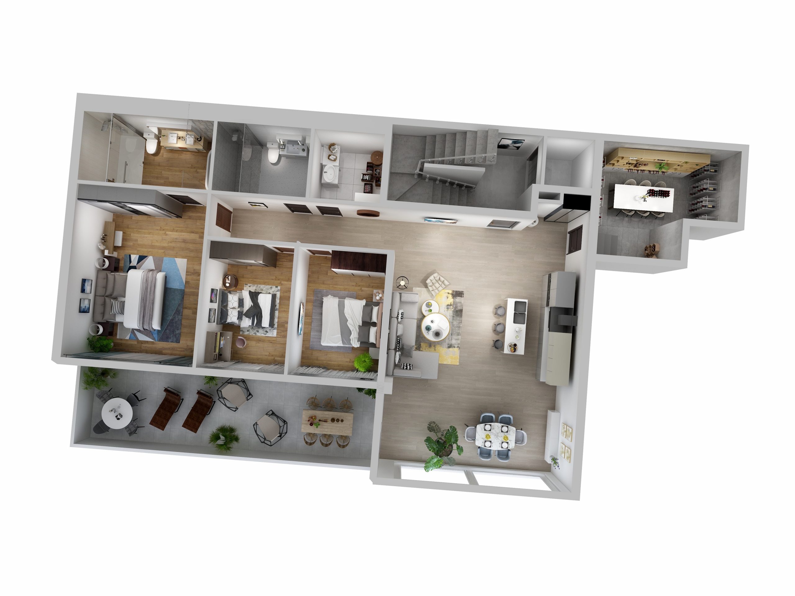 3D Grundrisse – Bild 2